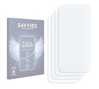 savvies 4 Unidades Full-Screen Protector para Honor Magic 8 Pro Lite Full Cover Protector Pantalla [3d Curvo, Pantalla Completa, Transparente]
