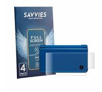 savvies 4 Unidades Full-Screen Protector para Nintendo DSi XL (carcasa) Full Cover Protector Pantalla [3d Curvo, Pantalla Completa, Transparente]