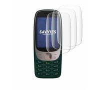 savvies 4 Unidades Full-Screen Protector para Nokia 6310 (2024) Full Cover Protector Pantalla [3d Curvo, Pantalla Completa, Transparente]