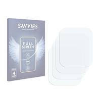 savvies 4 Unidades Full-Screen Protector para SilverCrest SFW 200 1.4" Full Cover Protector Pantalla [3d Curvo, Pantalla Completa, Transparente]