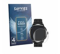 savvies 4 Unidades Full-Screen Protector para Ulefone Armor Watch Pro Full Cover Protector Pantalla [3d Curvo, Pantalla Completa, Transparente]