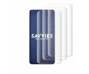 savvies 4 Unidades Full-Screen Protector para Xiaomi 15 Ultra Full Cover Protector Pantalla [3d Curvo, Pantalla Completa, Transparente]