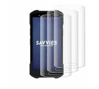 savvies 4 Unidades Full-Screen Protector para Zebra TC21/ TC26 Full Cover Protector Pantalla [3d Curvo, Pantalla Completa, Transparente]