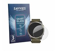 Savvies Lámina Cristales para Garmin Enduro 4 | 3 Unidades Transparente Protección Pantalla Made in Germany 9H Película Vidrio sin Burbujas Antiarañazos