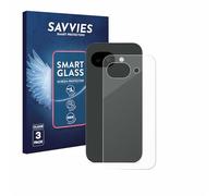 savvies Lámina Cristales para Google Pixel 10a | (Trasero) 3 Unidades Transparente Protección Pantalla Made in Germany 9H Película Vidrio sin Burbujas Antiarañazos