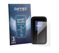 savvies Lámina Cristales para Netgear Nighthawk M7 | 3 Unidades Transparente Protección Pantalla Made in Germany 9H Película Vidrio sin Burbujas Antiarañazos