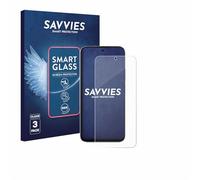 savvies Lámina Cristales para Oppo A6x 5G | 3 Unidades Transparente Protección Pantalla Made in Germany 9H Película Vidrio sin Burbujas Antiarañazos
