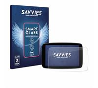 savvies Lámina Cristales para TomTom GO Expert Plus 7" | 3 Unidades Transparente Protección Pantalla Made in Germany 9H Película Vidrio sin Burbujas Antiarañazos