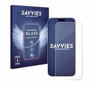 savvies Protector Cristal Templado para Apple iPhone 16 Pro Protector Pantalla Vidrio, Protección 9H, Pelicula Anti-Huellas