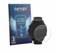 savvies Protector Cristal Templado para Garmin Forerunner 70/170/170 Music (3 Unidades) Protector Pantalla, Protección 9H, Pelicula Anti-Huellas