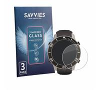 savvies Protector Cristal Templado para SCUBAPRO Galileo G3 Ti (3 Unidades) Protector Pantalla Vidrio, Protección 9H, Pelicula Anti-Huellas