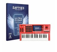 savvies Protector Pantalla para Akai Professional MPC Key 37 (6 Unidades) Película Ultra Transparente