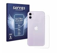 savvies Protector Pantalla para Apple iPhone 11 (Trasero) 6 Unidades - Película Ultra Transparente