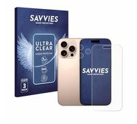 savvies Protector Pantalla para Apple iPhone 16 Pro Max (Frontal+Cámara) 6 Unidades - Película Ultra Transparente