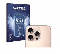 savvies Protector Pantalla para Apple iPhone 16 Pro (SÓLO Cámara) (6 Unidades) Película Ultra Transparente