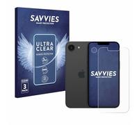 savvies Protector Pantalla para Apple iPhone 16e (Frontal+Cámara) 6 Unidades - Película Ultra Transparente