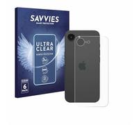savvies Protector Pantalla para Apple iPhone 16e (Trasero) 6 Unidades - Película Ultra Transparente