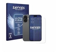 savvies Protector Pantalla para Apple iPhone 17 (Frontal+Cámara) 6 Unidades - Película Ultra Transparente