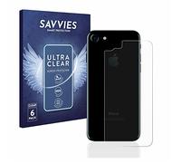 savvies Protector Pantalla para Apple iPhone 7/8 / SE 2 2020 Trasera (superficie entera) (6 Unidades) Película Ultra Transparente