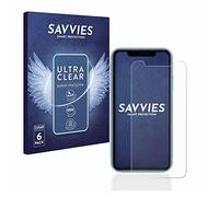 savvies Protector Pantalla para Apple iPhone XR / 11 6 Unidades - Película Ultra Transparente