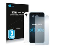 Savvies Protector Pantalla para Apple iPhone XR | (Frontal+Cámara) 6 Unidades Transparente Protección Pantalla Made in Germany Película Ultra Transparente