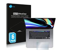 savvies Protector Pantalla para Apple MacBook Pro 16" 2019 (Touch Trackpad) 6 Unidades - Película Ultra Transparente
