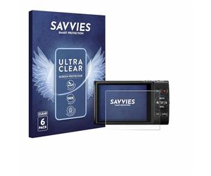 savvies Protector Pantalla para Canon Digital Ixus 285 hs | 6 Unidades Transparente Protección Pantalla Made in Germany Película Ultra Transparente