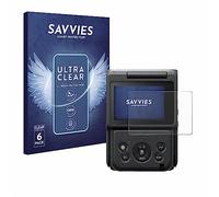 savvies Protector Pantalla para Canon PowerShot V10 Vlog Camera 6 Unidades - Película Ultra Transparente