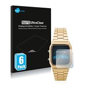 savvies Protector Pantalla para Casio AQ-230GA 6 Unidades - Película Ultra Transparente