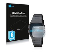 savvies Protector Pantalla para Casio Collection Unisex F-91W 6 Unidades - Película Ultra Transparente