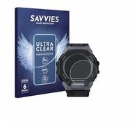 savvies Protector Pantalla para Casio G-Shock G-Squad GBD-300 (6 Unidades) Película Ultra Transparente