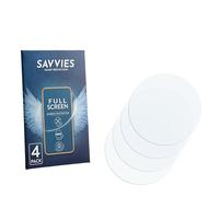 Savvies Protector Pantalla para Casio G-Shock GA-B010-3A | 4 Unidades Transparente Protección Pantalla Made in Germany 3D Curvo Full Cover Pantalla Completa