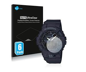 savvies Protector Pantalla para Casio G-Shock GBA800 6 Unidades - Película Ultra Transparente