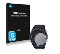 savvies Protector Pantalla para Casio G-Shock Mudmaster GG-B100-1AER | 6 Unidades Transparente Protección Pantalla Made in Germany Película Ultra Transparente