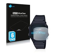 savvies Protector Pantalla para Casio Unisex A168WA-1YES 6 Unidades - Película Ultra Transparente