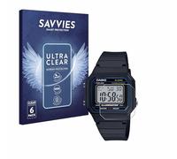 savvies Protector Pantalla para Casio Unisex W-800H-1BVES 6 Unidades - Película Ultra Transparente