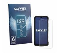 savvies Protector Pantalla para Doogee Fire 5 Pro | 6 Unidades Transparente Protección Pantalla Made in Germany Película Ultra Transparente