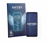 savvies Protector Pantalla para Doogee Note 57 Lite | 6 Unidades Transparente Protección Pantalla Made in Germany Película Ultra Transparente