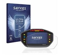 savvies Protector Pantalla para Ducati Monster 1200 Colour-TFT-Display (6 Unidades) Película Ultra Transparente