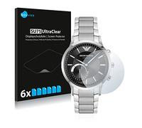 savvies Protector Pantalla para Emporio Armani Connected Smartwatch Hybrid | 6 Unidades Transparente Protección Pantalla Made in Germany Película Ultra Transparente