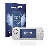 savvies Protector Pantalla para Evercade EXP | 6 Unidades Transparente Protección Pantalla Made in Germany Película Ultra Transparente