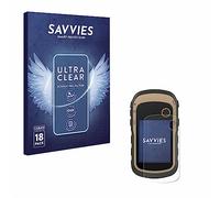 savvies Protector Pantalla para Garmin eTrex 32x | 18 Unidades Transparente Protección Pantalla Made in Germany Película Ultra Transparente