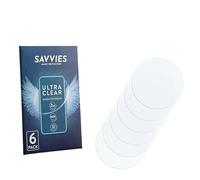 savvies Protector Pantalla para Garmin Instinct 3 Tactical Edition (50 mm) 6 Unidades - Película Ultra Transparente