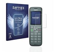 savvies Protector Pantalla para Gigaset CL660HX | 6 Unidades Transparente Protección Pantalla Made in Germany Película Ultra Transparente