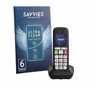 savvies Protector Pantalla para Gigaset DL780 Plus | 6 Unidades Transparente Protección Pantalla Made in Germany Película Ultra Transparente