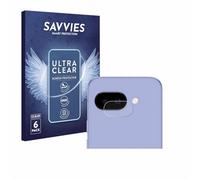 savvies Protector Pantalla para Google Pixel 9a (SÓLO Cámara) (6 Unidades) Película Ultra Transparente
