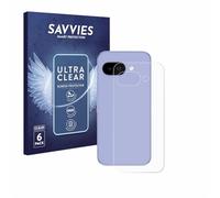 savvies Protector Pantalla para Google Pixel 9a (Trasero) (6 Unidades) Película Ultra Transparente