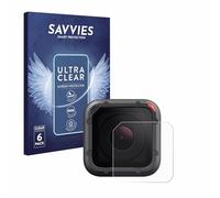 savvies Protector Pantalla para GoPro Hero 5 Session | Lente (Carcasa) 6 Unidades Transparente Protección Pantalla Made in Germany Película Ultra Transparente