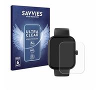 savvies Protector Pantalla para Hama Fit Watch 5000 6 Unidades - Película Ultra Transparente
