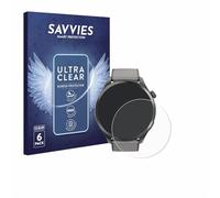 savvies Protector Pantalla para Hama Smartwatch 9000 | 6 Unidades Transparente Protección Pantalla Made in Germany Película Ultra Transparente